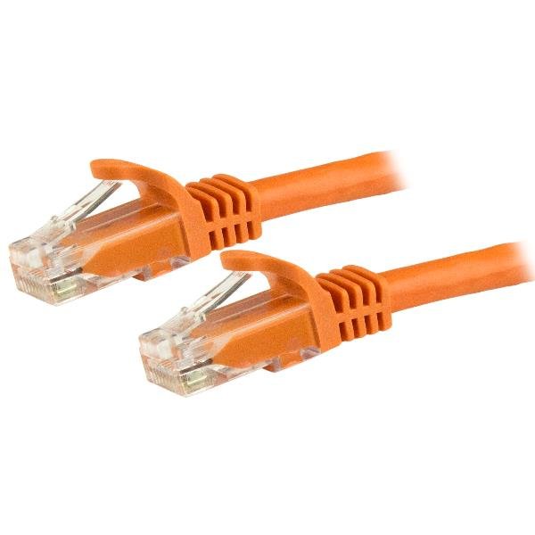 StarTech.com Cavo Ethernet CAT 6 UTP da 7.5 m - Cavo di rete Gigabit antigrovigio 24 AWG - Arancione (N6PATC750CMOR) - Cavo patch - RJ-45 (M) a RJ-45 (M) - 7.5 m - UTP - CAT 6 - antiaggrovigliamento - arancione