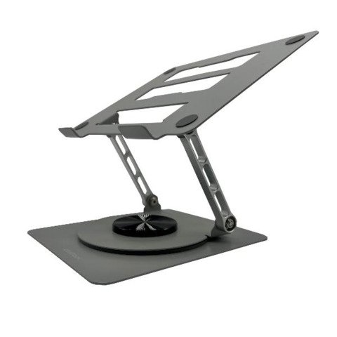 NILOX SUPPORTO STAND PER NOTEBOOK/TABLET 10"-16" GIREVOLE 360 GRADI RAGOLABILE IN ALTEZZA ACCIAIO