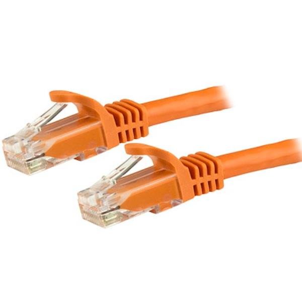 StarTech.com Cavo Ethernet CAT 6 UTP da 1.5 m - Cavo di rete Gigabit antigrovigio 24 AWG - Arancione (N6PATC150CMOR) - Cavo patch - RJ-45 (M) a RJ-45 (M) - 1.5 m - UTP - CAT 6 - antiaggrovigliamento - arancione