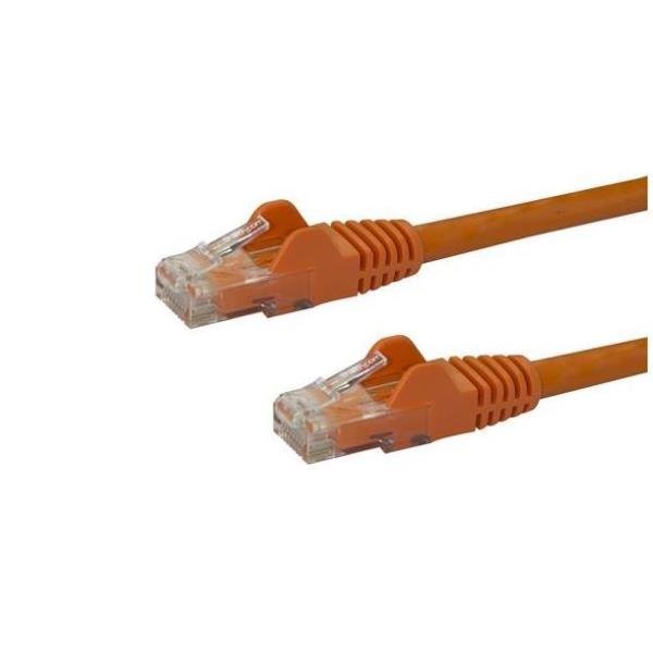 StarTech.com Cavo di Rete Arancio da 0,5m Cat6 UTP Ethernet Gigabit RJ45 Antigroviglio - 50cm - Cavo di rete - RJ-45 (M) a RJ-45 (M) - 50 cm - UTP - CAT 6 - stampato, antiaggrovigliamento, bloccato - arancione