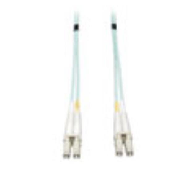 Tripp Lite 3M 10Gb Duplex Multimode 50/125 OM3 LSZH Fiber Patch Cable LC/LC Aqua 3 Meters - Cavo patch - LC multi-mode (M) a LC multi-mode (M) - 3 m - fibra ottica - duplex - 50 / 125 micron - OM3 - senza alogeni - aqua
