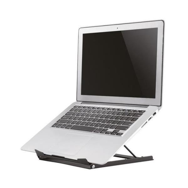 Neomounts NSLS075 - Supporto - per portatile - acciaio verniciato a polvere - nero - dimensione schermo: 10"-15" - desktop