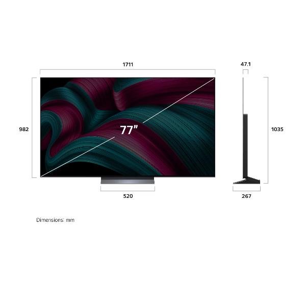 LG OLED evo AI OLED77C55LA TV Serie C5 …