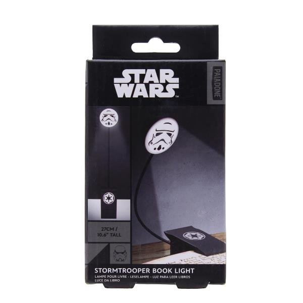 PALADONE PP9590SW LAMPADA STORMTROOPER STAR WARS PER LEGGERE A LETTO O LUCE PORTATILE PER VIAGGI CON CLIP BIANCO NERO