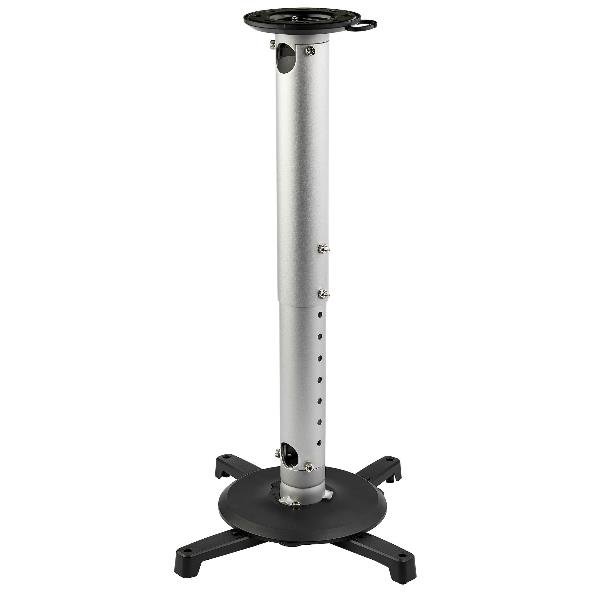 StarTech.com Supporto proiettore a soffitto universale - Estensione fino a 57 cm dal soffitto - Acciaio/alluminio (PROJCEILMNT2) - Staffa - per proiettore - Alluminio, acciaio per lavori gravosi - installabile a soffitto - Compatibile TAA