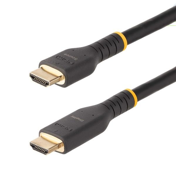 StarTech.com 7m (23ft) Active HDMI Cable w/ Ethernet - HDMI 2.0 4K 60Hz UHD - Rugged HDMI Cord w/ Aramid Fiber - Durable High Speed HDMI Cable - Heavy-Duty HDMI 2.0 Cable - Alta velocità - cavo HDMI con Ethernet - HDMI maschio a HDMI maschio - 7 m - nero