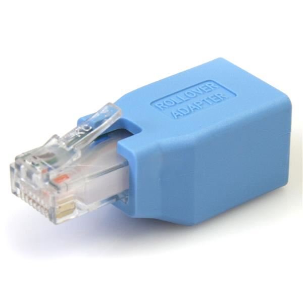 StarTech.com Adattatore cavo console Cisco per cavo Ethernet RJ45 M/F - Cavo adattatore di rete - RJ-45 (M) a RJ-45 (F) - blu