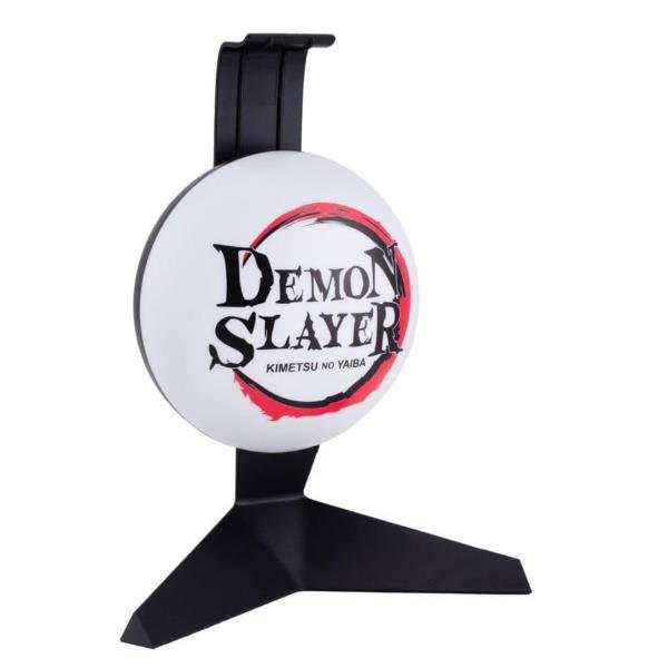 PALADONE PP10190DE DEMON SLAYER LUCE ALIMENTATA USB E SUPPORTO CUFFIE NERO BIANCO