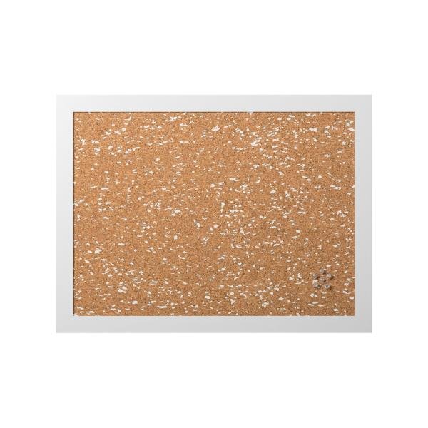 MasterVision simplicity - Bacheca - montabile a parete - 600 x 450 mm - sughero, etilene vinil acetato (EVA) - cornice bianca