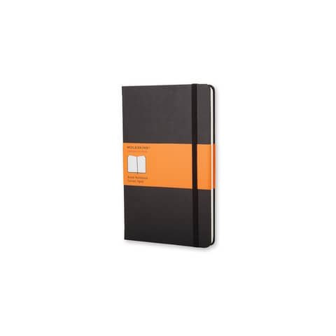 Moleskine Large - Taccuino - 130 x 210 mm - 120 fogli / 240 pagine - carta avorio - righe - copertina nera