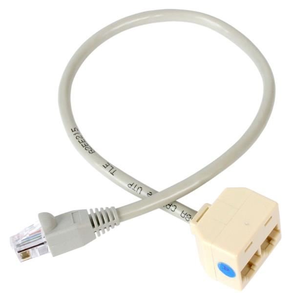 StarTech.com Cavo Adattatore sdoppiatore RJ45 2 a 1 - F/M - Splitter di rete - RJ-45 (M) a RJ-45 (F)