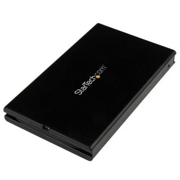 StarTech.com Box Case Esterno SATA SSD/HDD USB 3.1 (10 Gbps) da 2,5" con Cavo USB-C integrato - Drive Portatile USB-C - Box esterno - 2.5" - SATA 6Gb/s - USB 3.1 (Gen 2) - nero