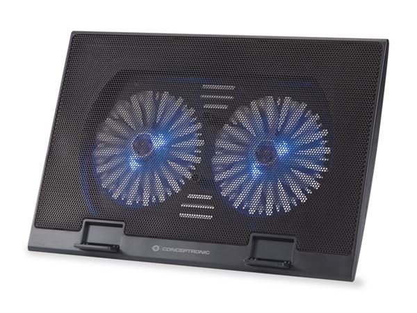 CONCEPTRONIC 2-FAN LAPTOP COOLING PAD -- SUITABL