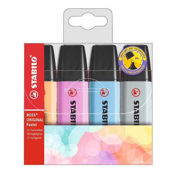 Evidenziatore Stabilo Boss Pastel - colori assortiti - …