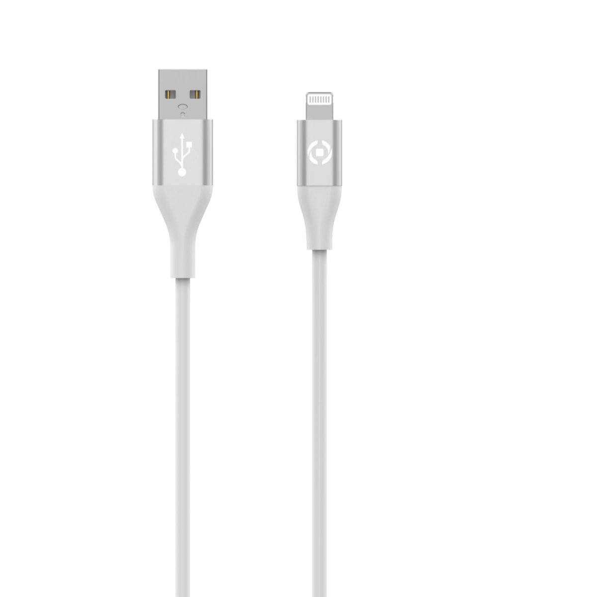 Celly - Cavo Lightning - USB maschio a Lightning maschio - 1.5 m - bianco - per Apple 10.2-inch iPad; AirPods Max; AirPods Pro; iPhone 11, 12, 13, SE