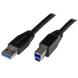 StarTech.com Cavo USB 3.0 attivo USB-A a USB-B - USB 3.1 Gen 1 (5 Gbps) da 10m - Cavo USB - USB Type B (M) a USB Tipo A (M) - USB 3.0 - 10 m - stampato - nero