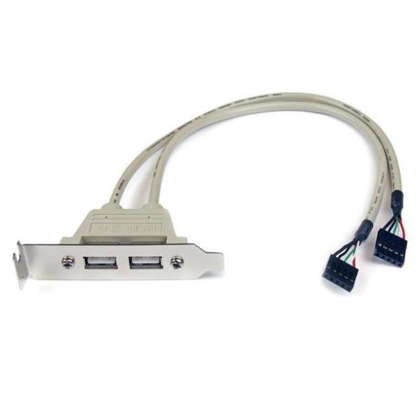 StarTech.com Adattatore piastra slot USB A femmina 2 porte - Pannello USB - USB (F) a 5 pin in linea (F)