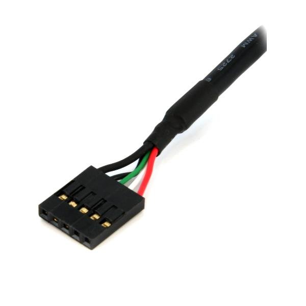 StarTech.com Cavo IDC USB 2.0 da 30 cm - Cavo di prolunga per collegare l'header interno della scheda madre e il pannello frontale - Cavo USB interno 5pin - F/F (USBINT5PIN12) - Cavo USB - IDC a 5 pin (F) a IDC a 5 pin (F) - USB 2.0 - 30.5 cm - nero