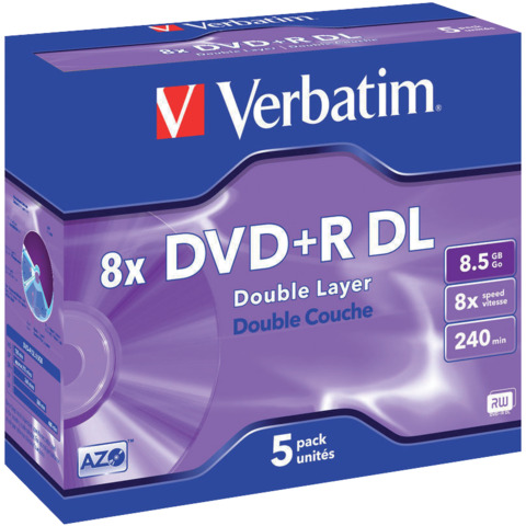 Verbatim - Scatola 5 DVD+R Dual Layer - …