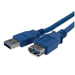 StarTech.com Cavo di prolunga USB 3.0 SuperSpeed da 1 m A ad A blu - M/F - Prolunga USB - USB Tipo A (M) a USB Tipo A (F) - USB 3.0 - 1 m - nero - per P/N: 2SD4FCRU3, CFASTRWU3, HB30A4AIB, HB30C4AIB, HB31C4AB, MSDREADU3CA, USB3SAA3MBK