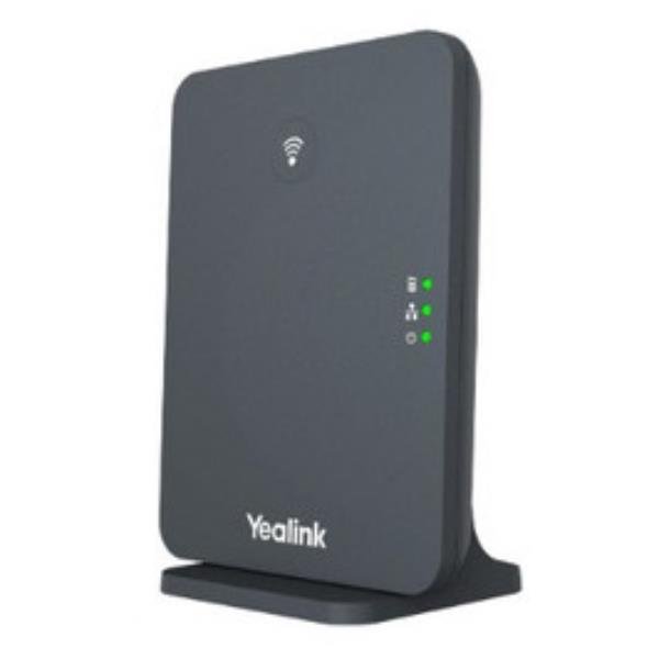 YEALINK STAZIONE BASE TELEFONO CORDLESS DECT IP FINO A 10 CORDLESS POE COLORE GRIGIO