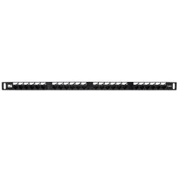 WP EUROPE PANN.0.5U CON 24 RJ45U CAT.6 NERO