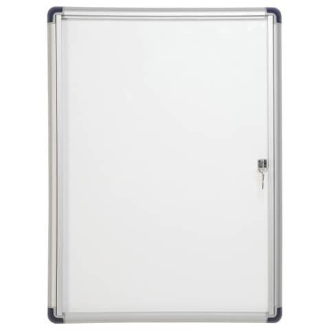 Bi-Office Enclore Budget - Lavagna integrata - 624 x 670 mm - 6 x A4 - acciaio laccato - magnetica - bianco