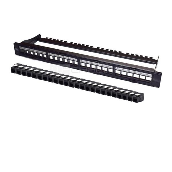 WP EUROPE PANN.1U CON 24 RJ45U CAT.6 NERO