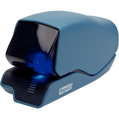 Rapid Supreme 5025e - Graffatrice elettrica - carico pesante - 25 fogli / 2.5 mm - plastica, metallo - blu