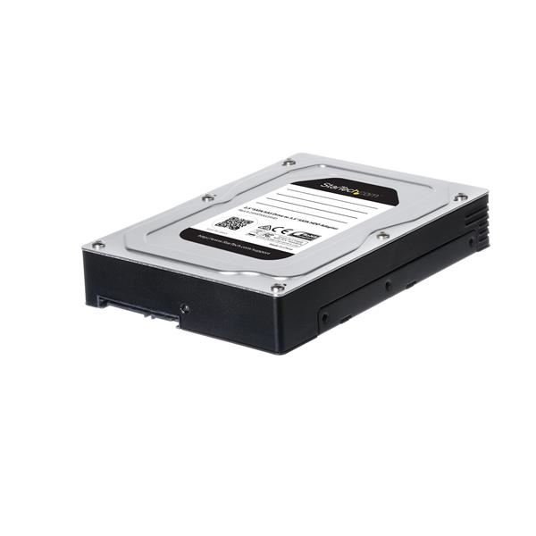 StarTech.com Adattatore hard disk da 2,5" a 3,5" - Per unita' SSD/HDD SATA e SAS - Box esterno - 2.5" - SATA 6Gb/s / SAS 6Gb/s - SAS 6Gb/s, SATA 6Gb/s - nero, argento