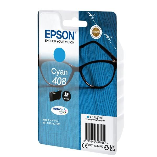 Epson - Cartuccia DuraBrite Ultra 408 - Ciano …