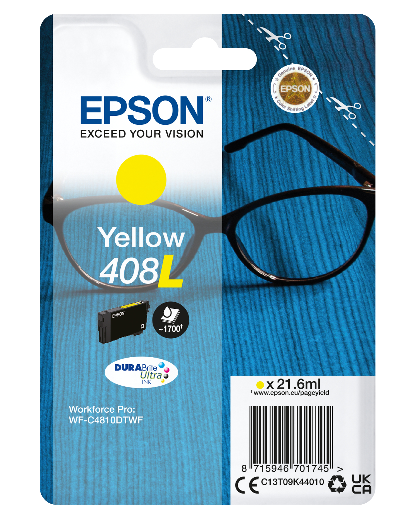 Epson - Cartuccia DuraBrite Ultra 408L - Giallo …