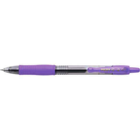 Roller gel a scatto G-2+ - punta 0,7mm - viola - Pilot