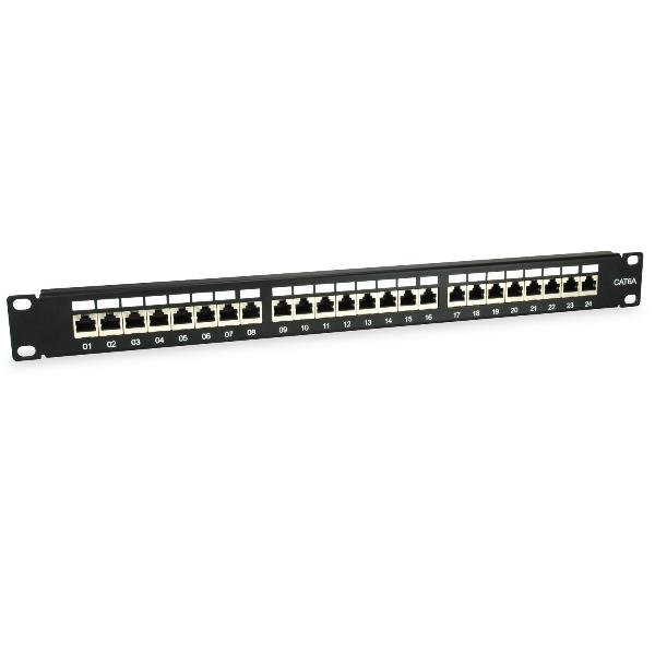 EQUIP 24-PORT CAT.6A SHIELDED PATCH PANEL