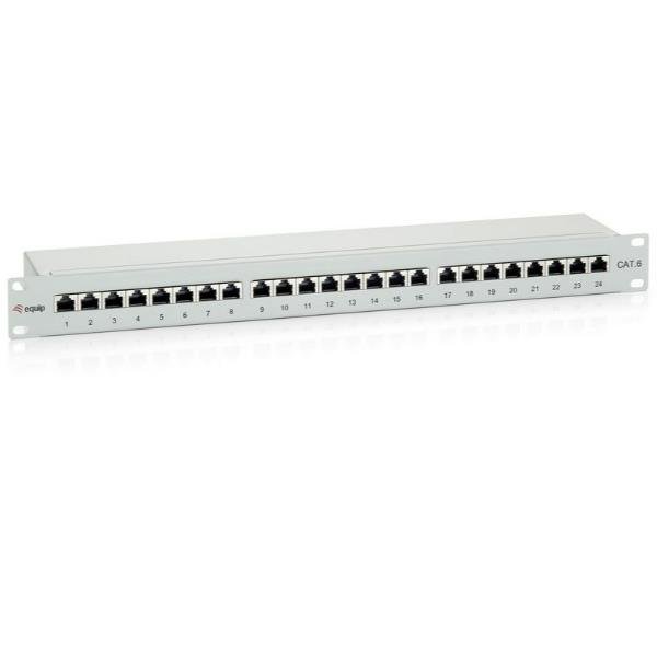EQUIP 24-PORTS CAT.6 SHIELDED PATCH PANEL