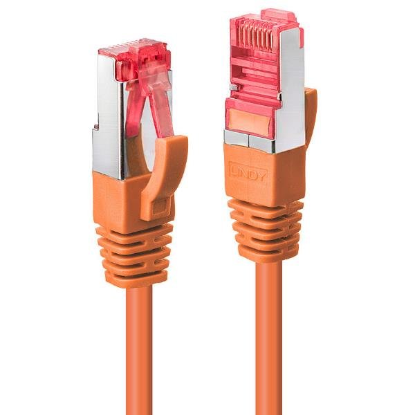 Lindy - Cavo patch - RJ-45 (M) a RJ-45 (M) - 1 m - SFTP, PiMF - CAT 6 - antiaggrovigliamento - arancione