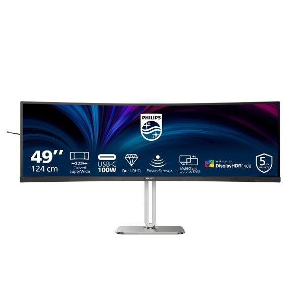 Philips 5000 series 49B2U5900C/00, 124 cm (48.8?), 5120 x 1440 Pixel, Dual QHD, LCD, 4 ms, Nero