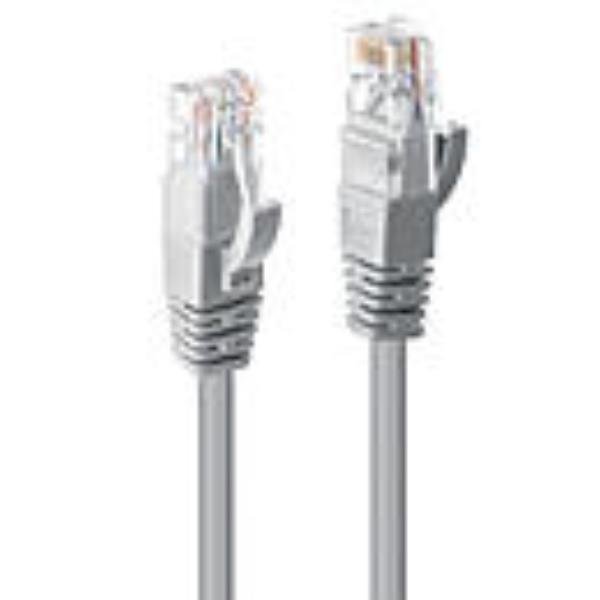 Lindy - Cavo patch - RJ-45 (M) a RJ-45 (M) - 10 m - UTP - CAT 6 - stampato, antiaggrovigliamento, bloccato - grigio