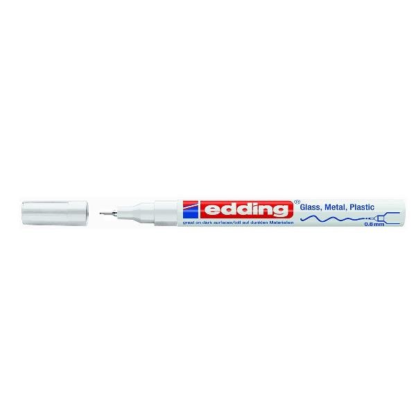 edding 780 gloss paint - Marcatore - permanente - bianco - inchiostro pigmentato - 0.8 mm