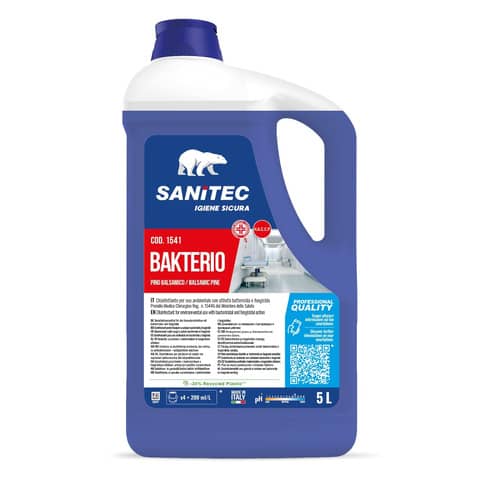 Detergente disinfettante Bakterio - 5 L - pino balsamico - Sanitec