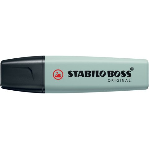 STABILO BOSS ORIGINAL NATURE COLORS EVIDENZIATORE PUNTA A SCALPELLO 2/5 mm FOGLIA DI TE' CONF 10 Pz.