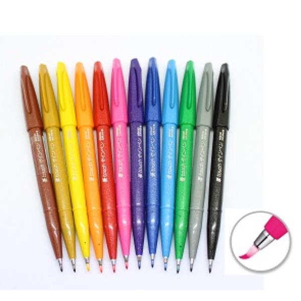 Pennarello Brush Sign Pen - ocra - Pentel