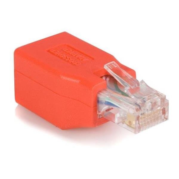 StarTech.com Adattatore Ethernet Gigabit Cat6 a trasversale (C6CROSSOVER) - Adattatore crossover - RJ-45 (M) a RJ-45 (F) - CAT 6 - rosso