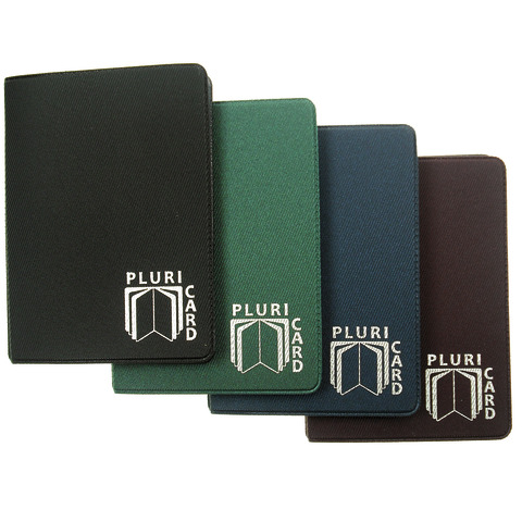 Portacard a libro - 14 scomparti - in PVC gommato 880 - Alplast - conf. 24 pezzi