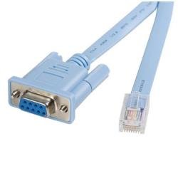 StarTech.com Cavo per gestione console router Cisco RJ45 a serie DB9 da 1,8m Maschio/Femmina - celeste - Cavo seriale - RJ-45 (M) a DB-9 (F) - 1.8 m - blu - per P/N: EC1S952, EC2S952, IES101002SFP