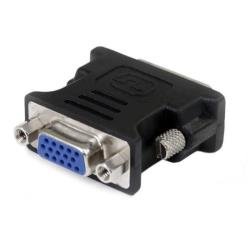 StarTech.com Adattatore DVI a VGA - Convertitore cavo DVI a VGA - Maschio / Femmina - M/F - colore Nero - Scheda VGA - DVI-I (M) a HD-15 (VGA) (F) - stampato, viti a serraggio manuale - nero