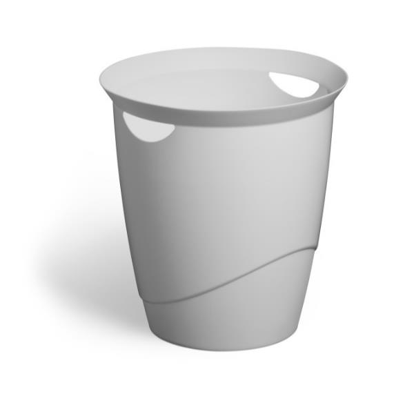 Cestino gettacarta Eco - altezza 33 cm - diametro 31,5 cm - grigio - Durable