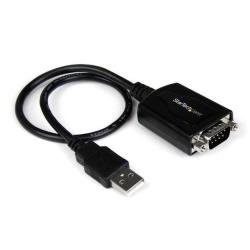 StarTech.com Cavo adattatore DB9 USB a seriale RS-232, con interfaccia COM - Scheda seriale - USB - RS-232 - nero