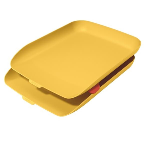 Kit doppia vaschetta portacorrispondenza Cosy - giallo - …