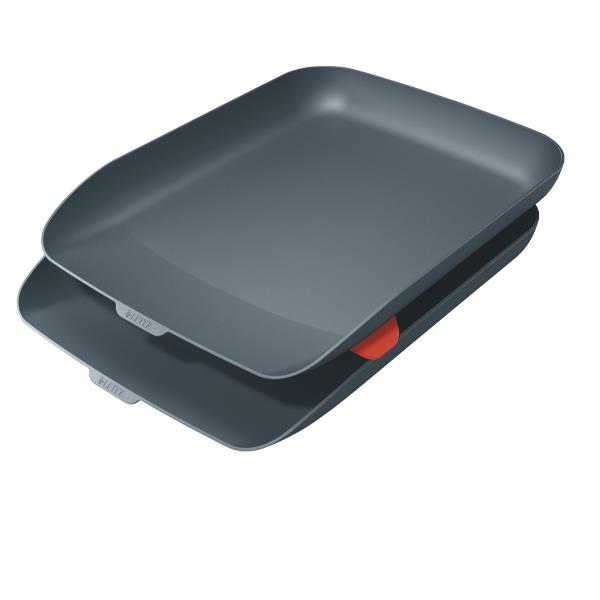 Kit doppia vaschetta portacorrispondenza Cosy - grigio - …